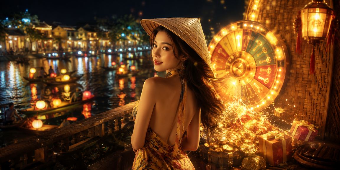 Trải nghiệm Roulette kiểu sòng bài tại Hội An với nón lá truyền thống